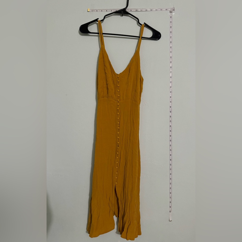 Forever 21 yellow midi dress